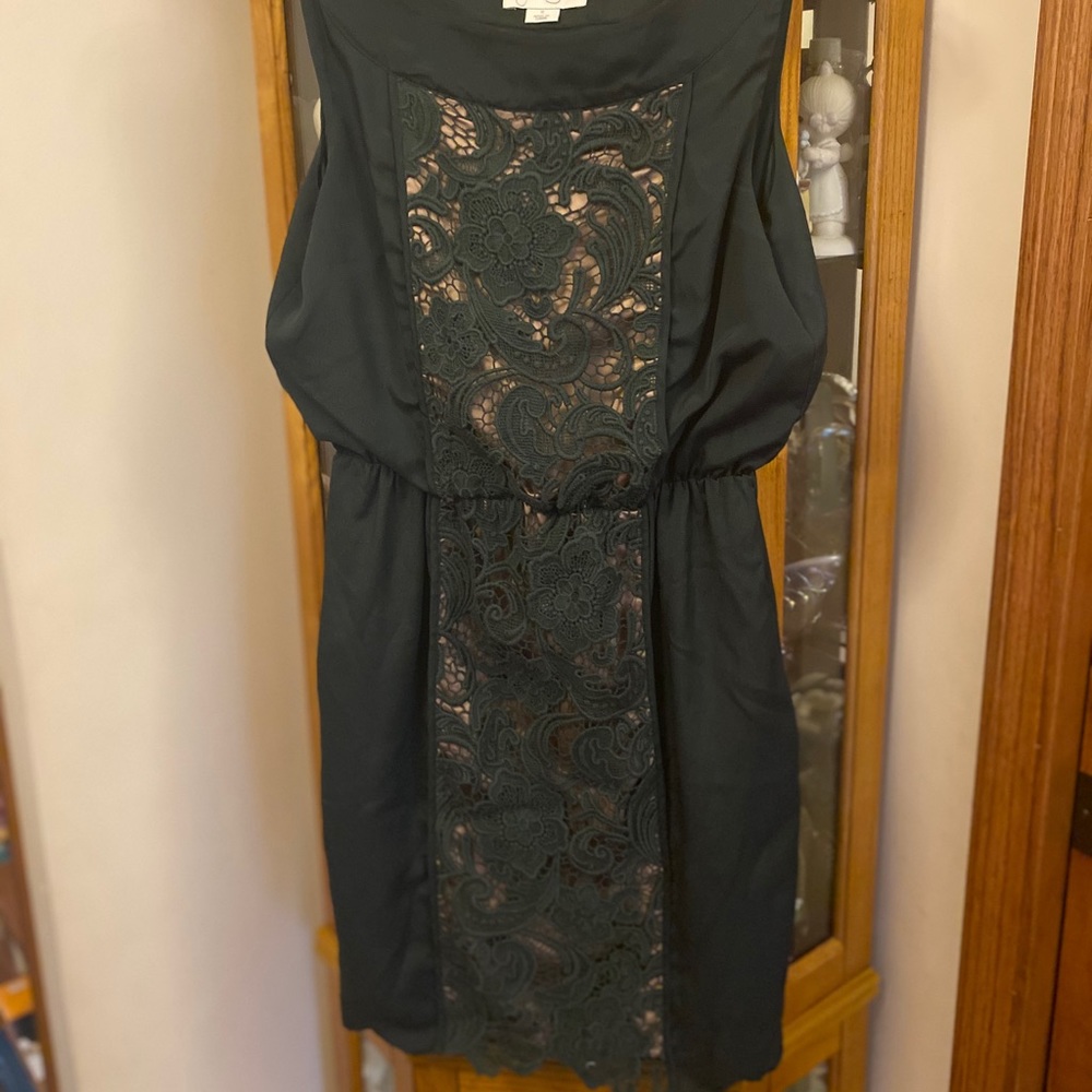 Jessica Simpson Green Dress with Lace Panel